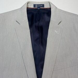 J Crew Ludlow Blazer 42L Mens Cotton 2B1V Beige Preppy Academia